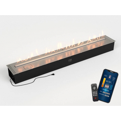 Автоматический биокамин Lux Fire Smart Flame 1900 RC INOX
