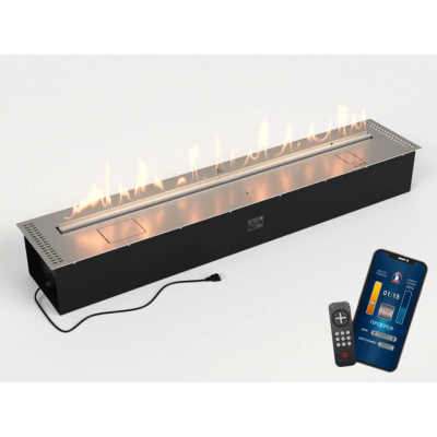 Автоматический биокамин Lux Fire Smart Flame 1400 RC INOX