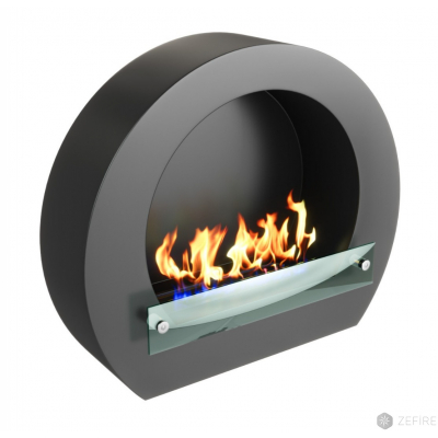 Биокамин напольный ZeFire BARREL черный